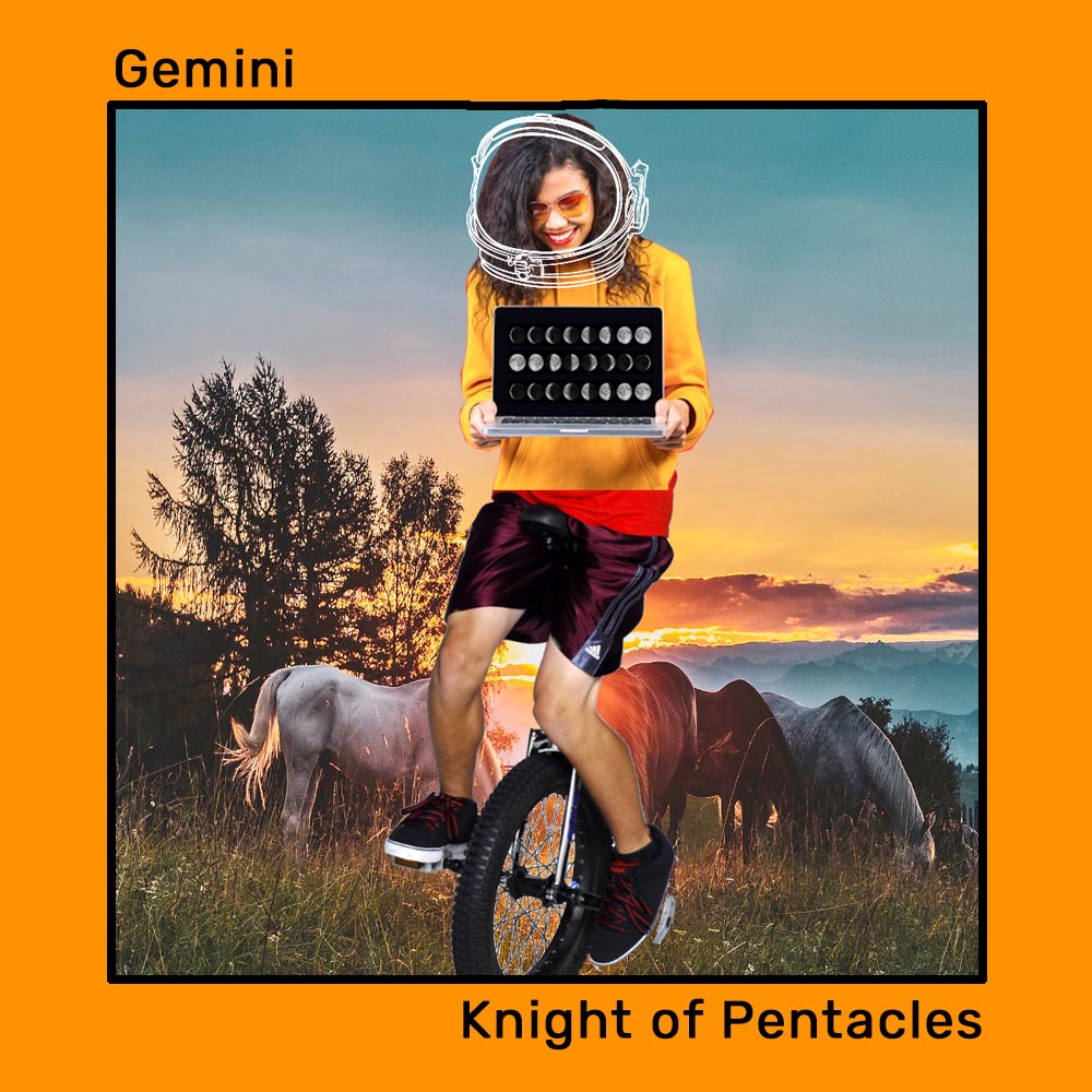 Gemini-knight of pentacles. The 2024 Tarot guide to fashioning sustainably By Jugal Mody