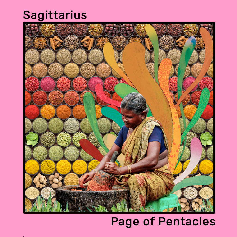 Sagitarius- page of pentacles. The 2024 Tarot guide to fashioning sustainably By Jugal Mody