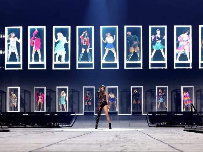 Taylor Swift’s Eras tour includes 131 shows across five continents.