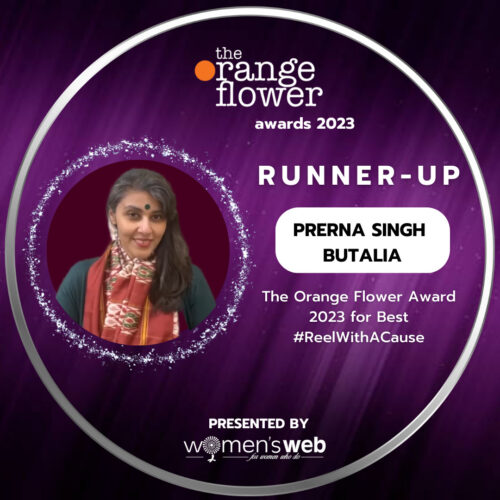 Prerna Butalia bagged the runner position at the Orange Flower Awards 2023 presented by Women's Web